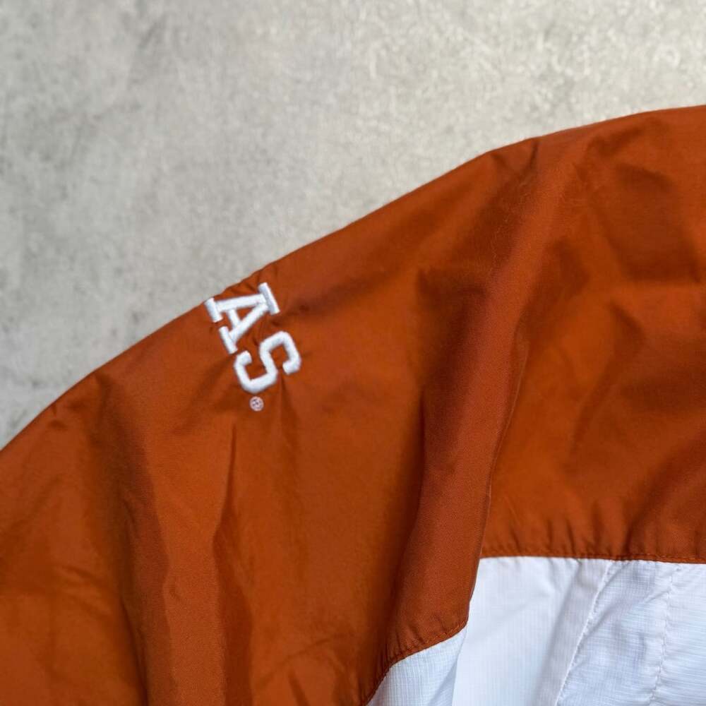 Nike Texas Longhorns Windbreaker Jacket Size XL Orange White Pullover - Picture 8 of 9
